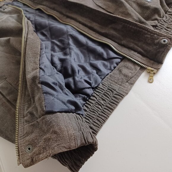 ISPO by Amerella Brown Suede Vintage Bomber Jacket - Picture 9 of 16